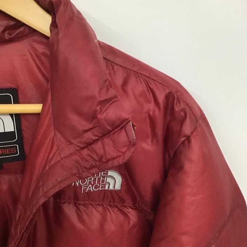 ザノースフェイス THE NORTH FACE ジャケット、上着 ダウンジャケット ジップアップジャケット ダウンジャケット アウター XL ロゴ、文字 えんじ / ワインレッド /  レディース USED 古着 中古 10146735