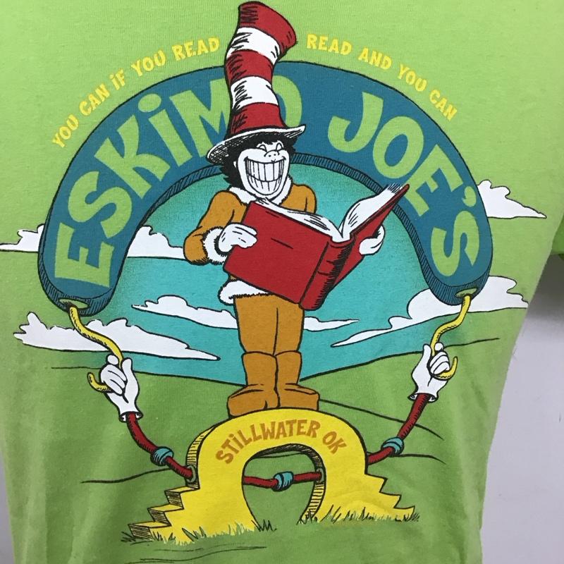 ヘインズ HANES Tシャツ 半袖 00s eskimojoes 半袖カットソー プリントTシャツ 古着 M プリント 緑 / グリーン /  メンズ USED 古着 中古 10114661