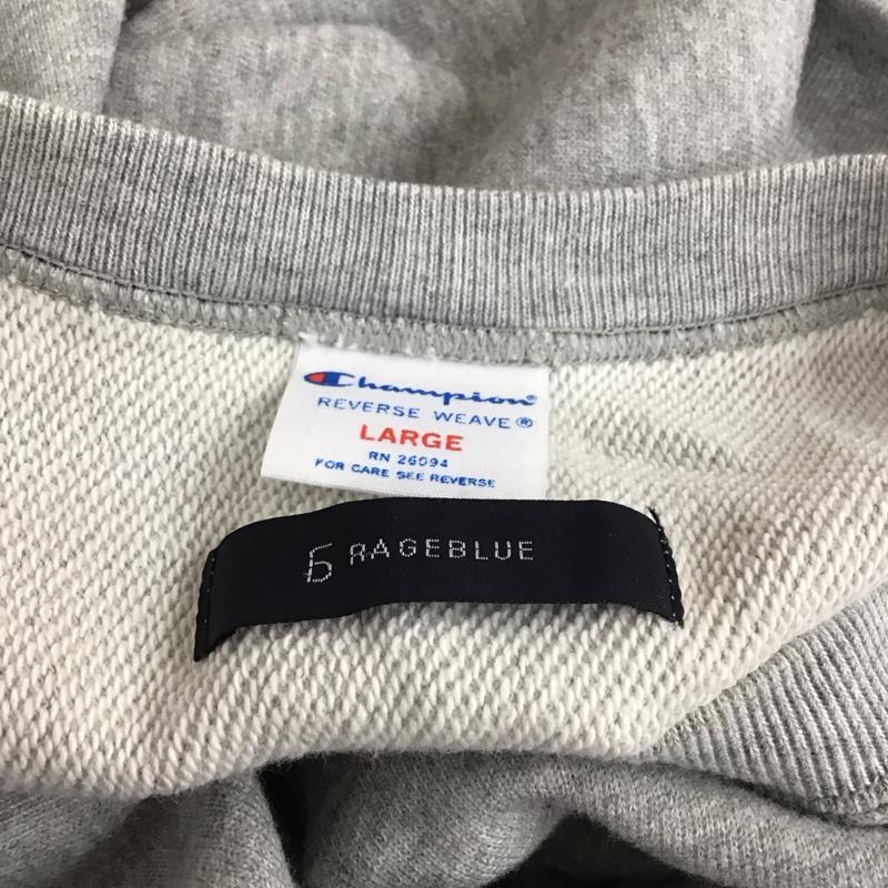 チャンピオン Champion トレーナー 半袖 C8-H022 REVERSE WEAVE スウェット L ワンポイント 灰 / グレー /  メンズ USED 古着 中古 10112934