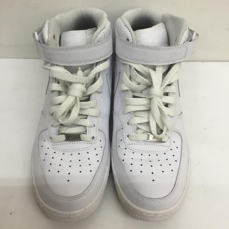 ナイキ NIKE スニーカー スニーカー AIR FORCE 1 MID 07 エアフォース 1 ミッド 07 CW2289-111 26.5cm ロゴ、文字 白 / ホワイト /  メンズ USED 古着 中古 10108150