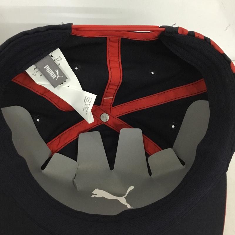プーマ PUMA 帽子 キャップ 021955-01 Red Bull ロゴ、文字 紺 / ネイビー /  メンズ USED 古着 中古 10148440