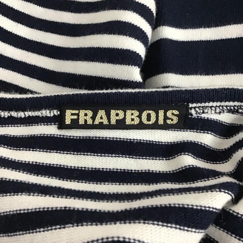 フラボア FRAPBOIS カットソー 長袖 長袖カットソー クルーネックカットソー ロングスリーブカットソー 1 ボーダー柄 紺 / ネイビー /  メンズ USED 古着 中古 10123968