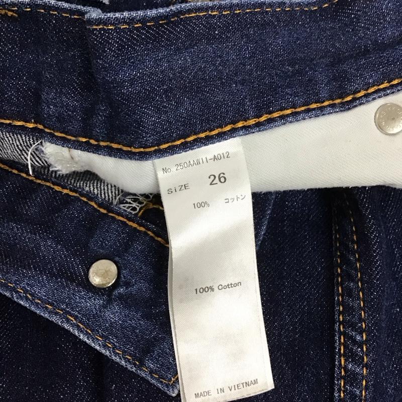 アズールバイマウジー AZUL BY MOUSSY パンツ デニム、ジーンズ 250aaw11-a012 ハイウエストパンツ デニムパンツ ワイドパンツ 26インチ 無地 インディゴ / インディゴ /  レディース USED 古着 中古 10124127