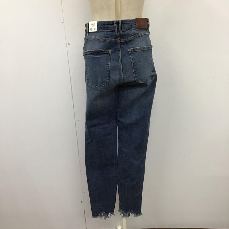 ザラ ZARA パンツ デニム、ジーンズ デニムパンツ スリムパンツ ストレッチパンツ ジーンズ 42インチ 無地 インディゴ / インディゴ /  レディース USED 古着 中古 10120409