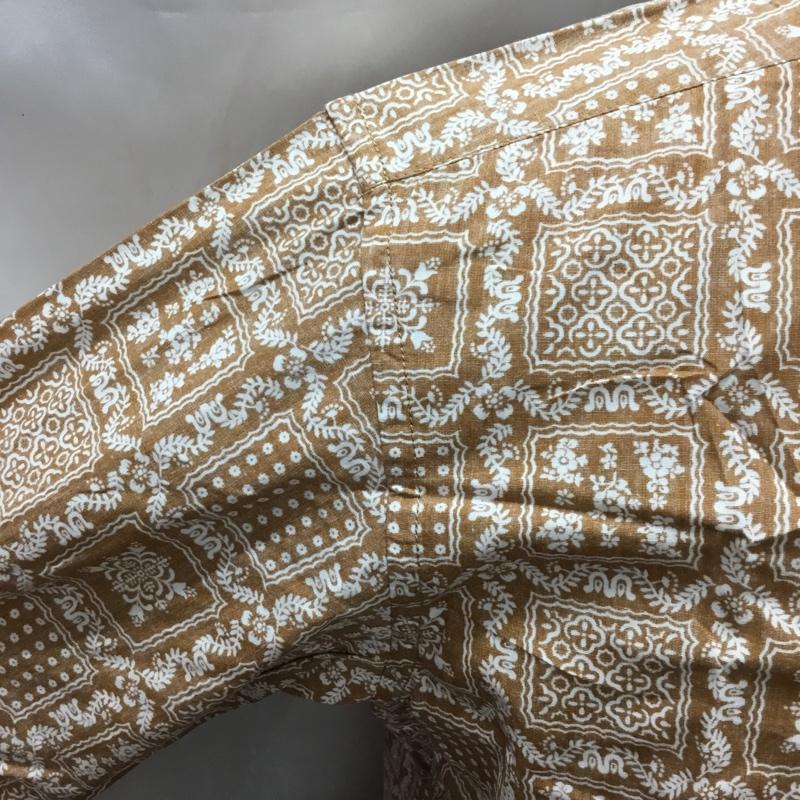 レインスプーナー reyn spooner シャツ、ブラウス 長袖 3211-699-2381 コットン ハワイ S 総柄 茶 / ブラウン / X 白 / ホワイト /  メンズ USED 古着 中古 10111581