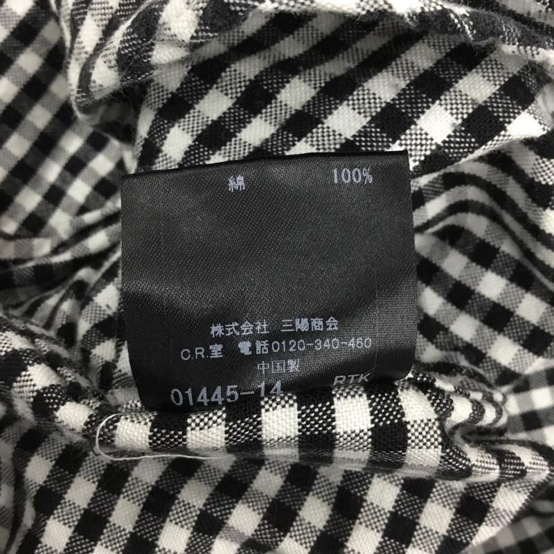 バーバリーブラックレーベル BURBERRY BLACK LABEL シャツ、ブラウス 長袖 長袖シャツ カラーシャツ ポケットシャツ 長袖カットソー チェックシャツ 4 チェック 白 / ホワイト / X 黒 / ブラック /  メンズ USED 古着 中古 10121920