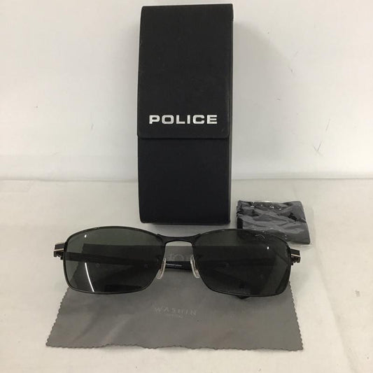 ポリス POLICE めがね・サングラス サングラス PATRIOT SPLA60J ケース付き ロゴ、文字 黒 / ブラック /  メンズ USED 古着 中古 10132450