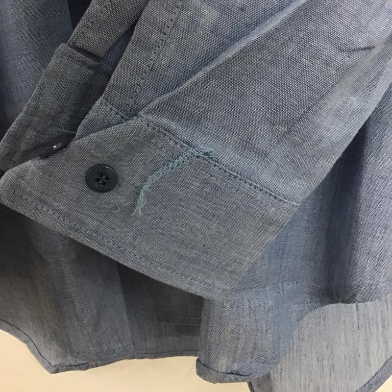古着 USED シャツ、ブラウス 長袖 長袖シャツ 無地シャツ カラーシャツ 無地 水色 / ライトブルー /  レディース USED 古着 中古 10147823