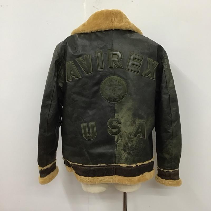 アヴィレックス AVIREX ジャケット、上着 ジャンパー、ブルゾン ジップアップジャケット ジャンパー ジャケット カジュアルジャケット アウター XL 無地 茶 / ブラウン /  メンズ USED 古着 中古 10121024