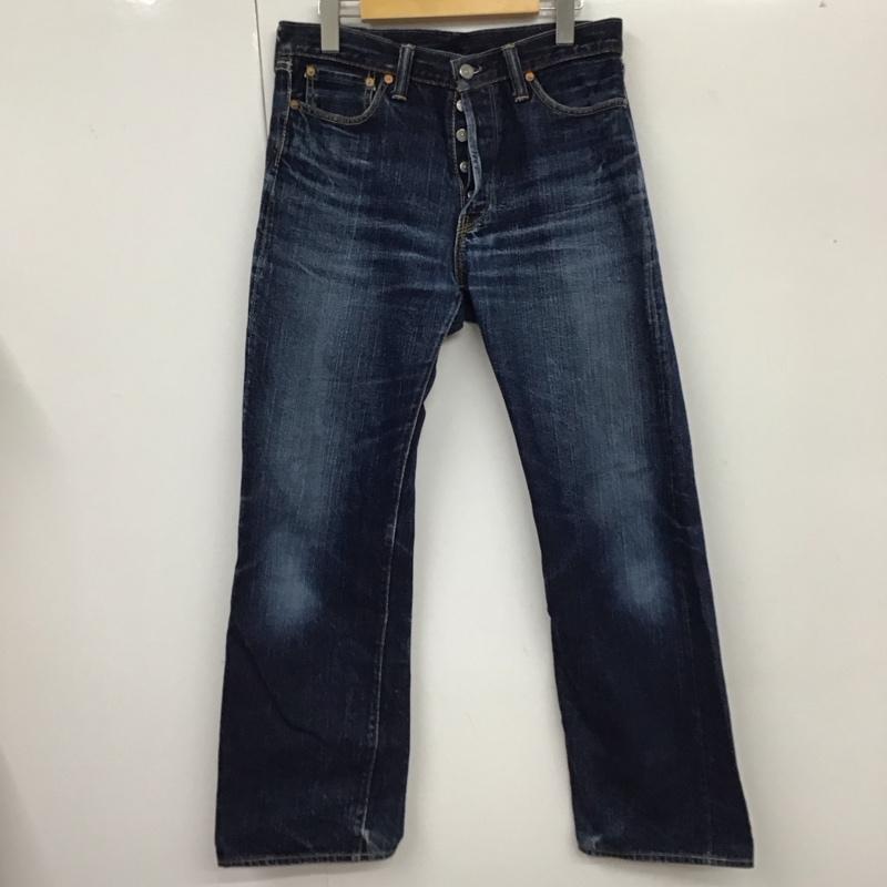 フラットヘッド The Flat Head パンツ デニム、ジーンズ デニムパンツ ストレートパンツ ワイドパンツ カジュアルパンツ 33インチ 無地 インディゴ / インディゴ /  メンズ USED 古着 中古 10114176