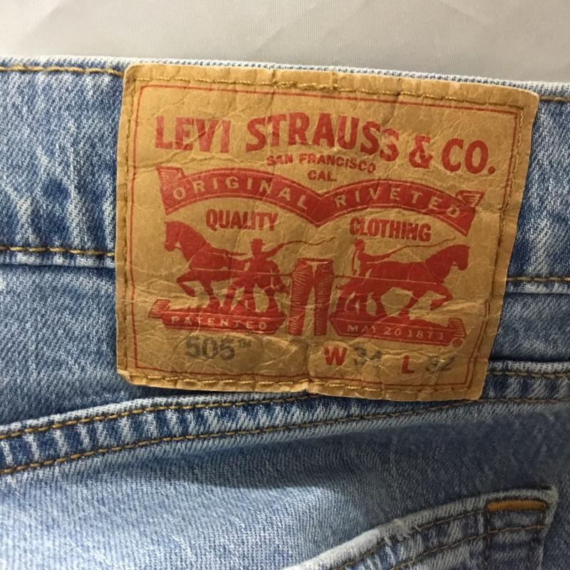 リーバイストラウスアンドコー Levi Strauss & co. パンツ デニム、ジーンズ デニムパンツ ストレートパンツ ワイドパンツ カジュアルパンツ ストレッチパンツ 34 無地 インディゴ / インディゴ /  メンズ USED 古着 中古 10115028