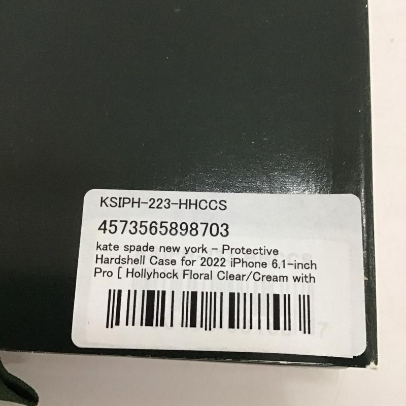 ケイトスペード Kate Spade ファッション小物 ファッション小物 KSIPH-223-HHCCS Hollyhock Floral Clear 保護ハードシェルケース Apple iPhone14Pro ロゴ、文字 X 花柄 マルチカラー / マルチカラー /  レディース USED 古着 中古 10122756