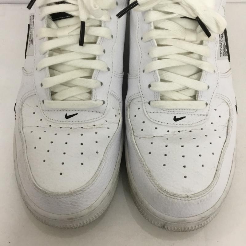 ナイキ NIKE スニーカー スニーカー AJ7747-100 AIR FORCE 1 07 LV8 UTILITY 28cm 28.0cm ワンポイント 白 / ホワイト / X 黒 / ブラック /  メンズ USED 古着 中古 10124398