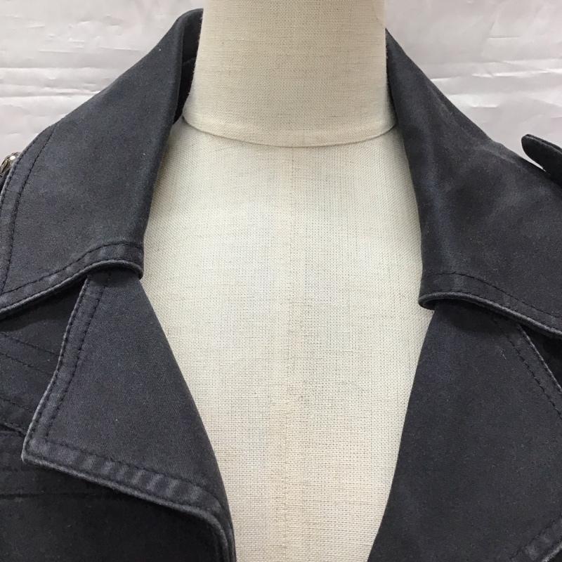 ディーゼル DIESEL ワンピース ひざ丈スカート ストレッチ ミリタリー 長袖 S 無地 黒 / ブラック /  レディース USED 古着 中古 10115467