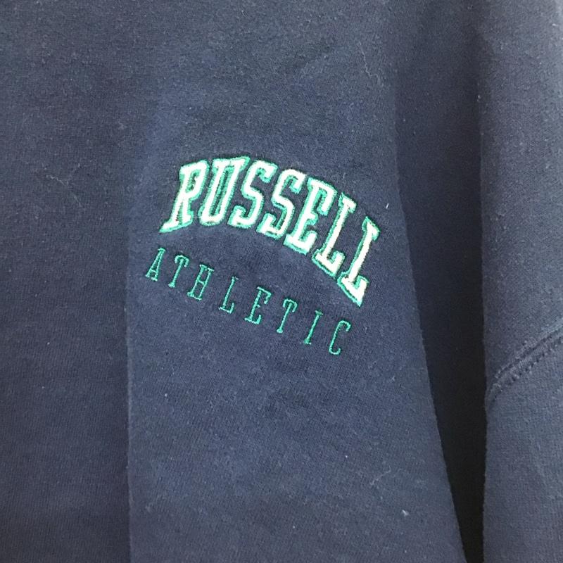 ラッセルアスレティック Russell Athletic トレーナー 長袖 XL 無地 紺 / ネイビー /  レディース USED 古着 中古 10140735