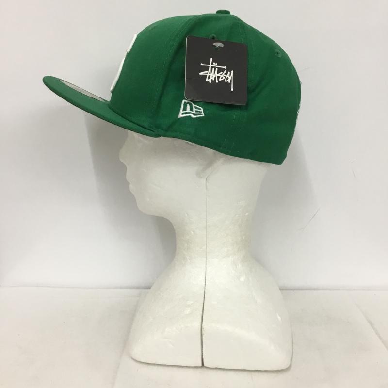 ステューシー STUSSY 帽子 キャップ 131314 BIG SS NEW ERA CAP 59FIFTY タグ付き ロゴ、文字 緑 / グリーン /  メンズ USED 古着 中古 10133404