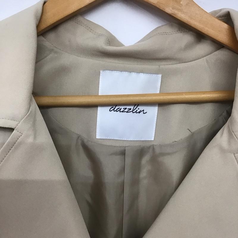 ダズリン dazzlin コート コート一般 022410000401-01 ケープフレアパステルトレンチコート ロングコート FREE 無地 ベージュ / ベージュ /  レディース USED 古着 中古 10143588