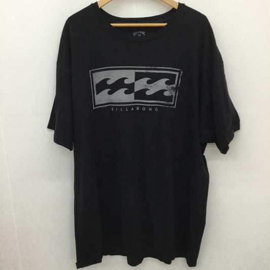 ビラボン BILLABONG Tシャツ 半袖 RN99064 CA37757 BILLABONG Ｔシャツ 黒 XXL ロゴ、文字 黒 / ブラック /  メンズ USED 古着 中古 10130948