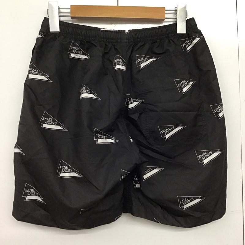 エックスガール X-girl パンツ ショートパンツ M プリント 黒 / ブラック /  レディース USED 古着 中古 10144037