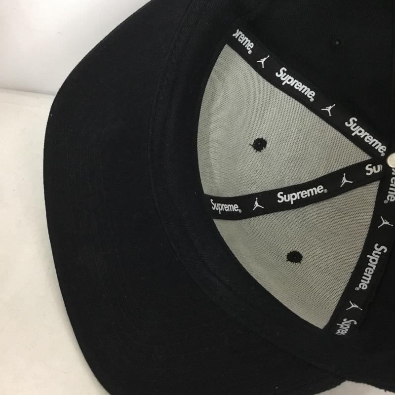 シュプリーム Supreme 帽子 キャップ 799706-010 JORDAN 6-Panel cap 15AW ロゴ、文字 黒 / ブラック /  メンズ USED 古着 中古 10142839