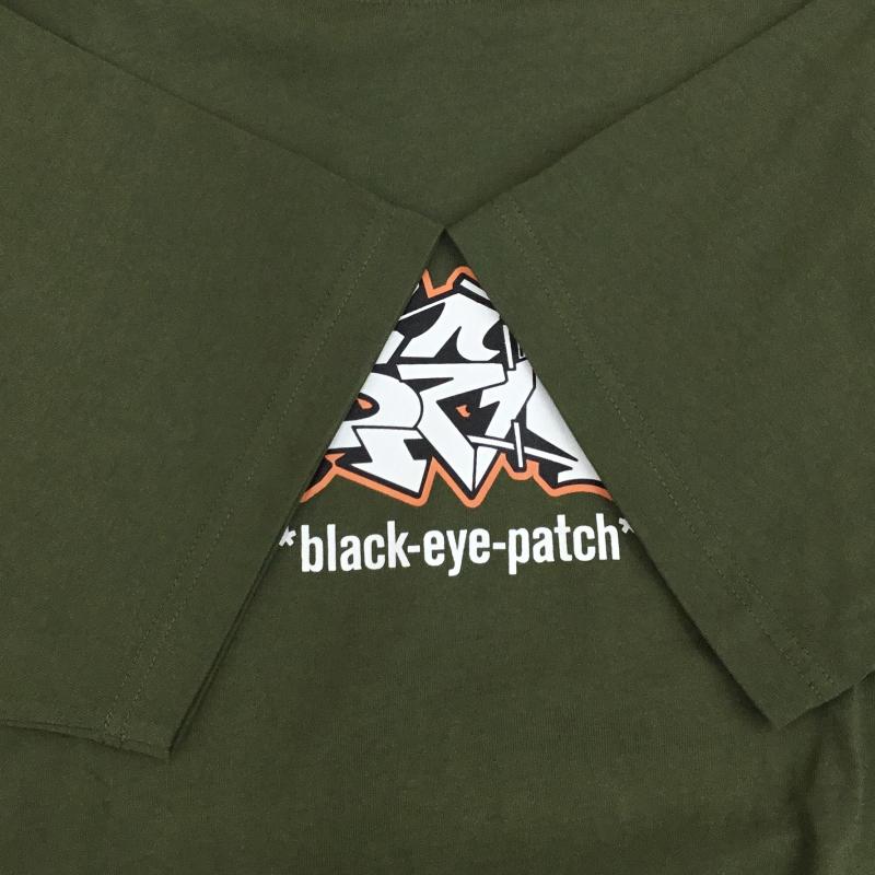 ブラックアイパッチ Black eye patch Tシャツ 半袖 XL ロゴ、文字 カーキ / カーキ /  メンズ USED 古着 中古 10145795