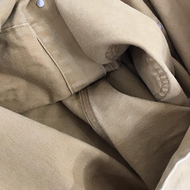 カーハート Carhartt ジャケット、上着 ジャケット、ブレザー デニムジャケット Gジャン アウター カジュアルジャケット ロゴ、文字 ベージュ / ベージュ /  メンズ USED 古着 中古 10137095