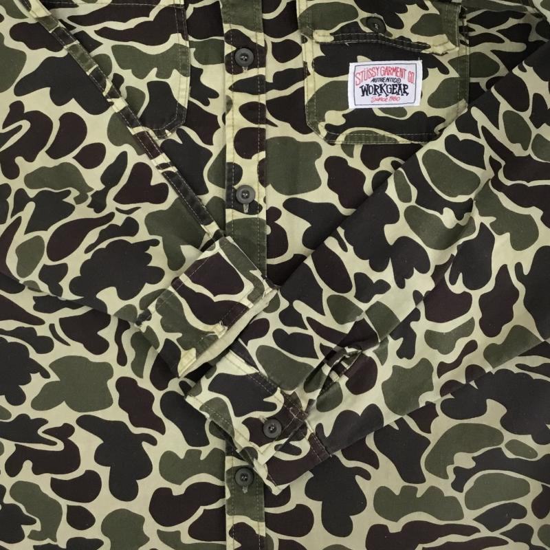 ステューシー STUSSY ジャケット、上着 ジャケット、ブレザー M カモフラージュ柄・迷彩 緑 / グリーン /  メンズ USED 古着 中古 10110371