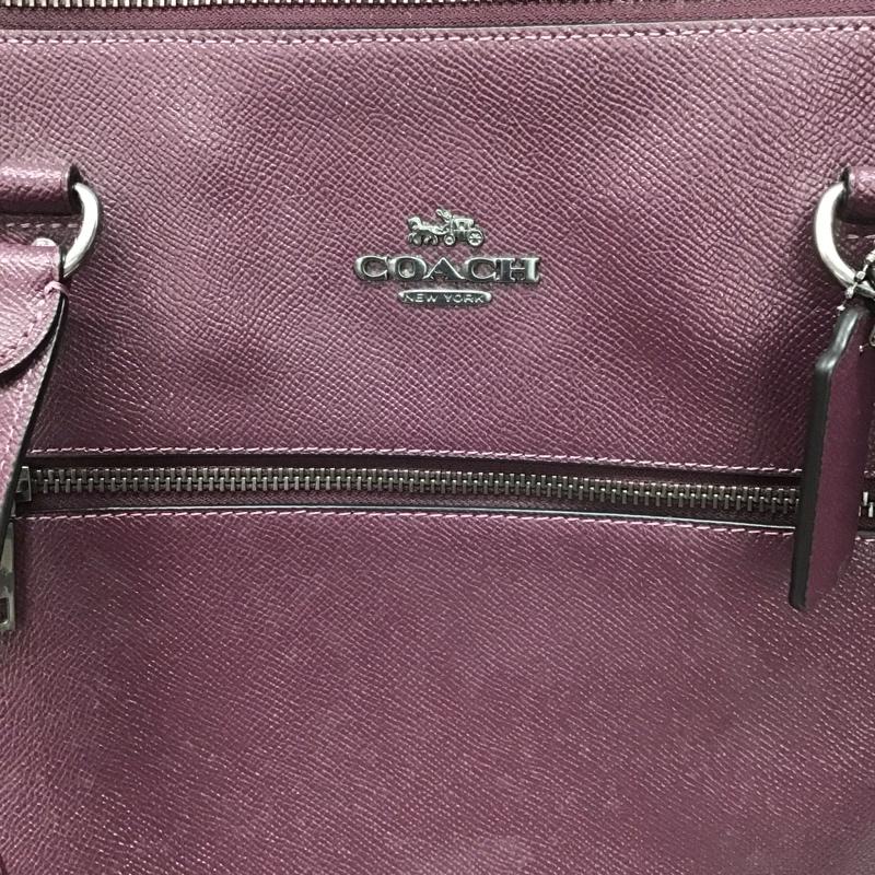 コーチ COACH トートバッグ トートバッグ 79608 ロゴ、文字 紫 / パープル /  レディース USED 古着 中古 10116275