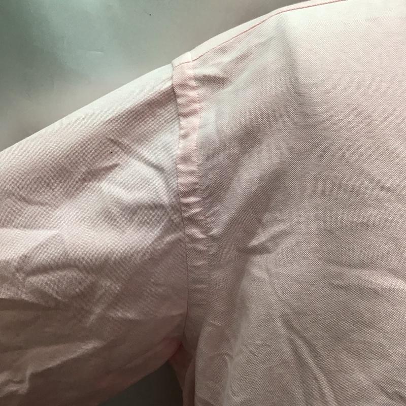 ラルフローレン RALPHLAUREN シャツ、ブラウス 長袖 長袖シャツ カラーシャツ ポケットシャツ 長袖カットソー ボタンダウンシャツ XXL ロゴ、文字 桃 / ピンク /  メンズ USED 古着 中古 10117448