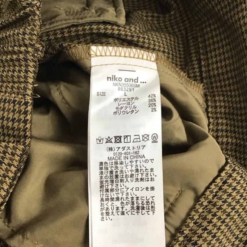 ニコアンド niko and... パンツ ショートパンツ ハーフパンツ アソートタックショートパンツ L チェック マルチカラー / マルチカラー /  レディース USED 古着 中古 10147230