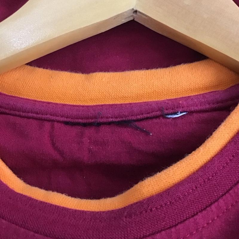 古着 USED Tシャツ 半袖 半袖カットソー プリントTシャツ クルーネックカットソー ロゴ、文字 えんじ / ワインレッド /  メンズ USED 古着 中古 10146705