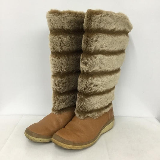ティンバーランド Timberland ブーツ ロングブーツ 84379 6.5 ワンポイント 茶 / ブラウン /  レディース USED 古着 中古 10145622