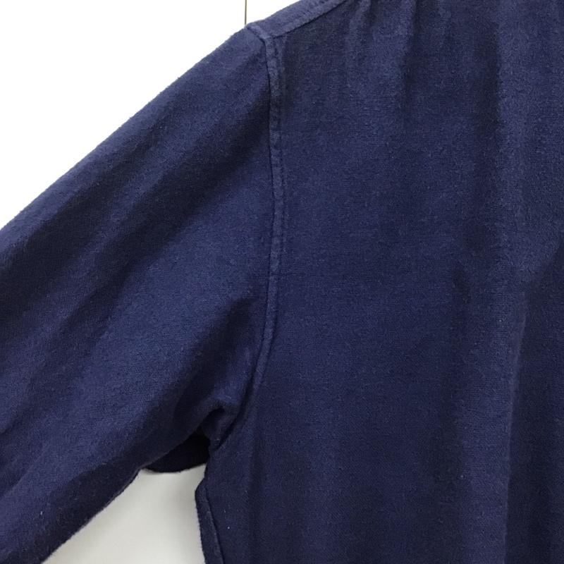 マリネロ MARINERO シャツ、ブラウス 長袖 長袖シャツ 無地シャツ カラーシャツ ボタンダウンシャツ プルオーバーシャツ 1 無地 紺 / ネイビー /  メンズ USED 古着 中古 10131771