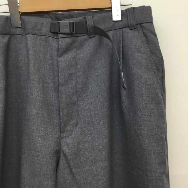 ザ ノースフェイス パープルレーベル THE NORTH FACE PURPLE LABEL パンツ ワークパンツ、ペインターパンツ NT5415N Polyester Wool Oxford Wide Tapered Field Pants 34 無地 チャコールグレー / チャコールグレー /  メンズ USED 古着 中古 10151176