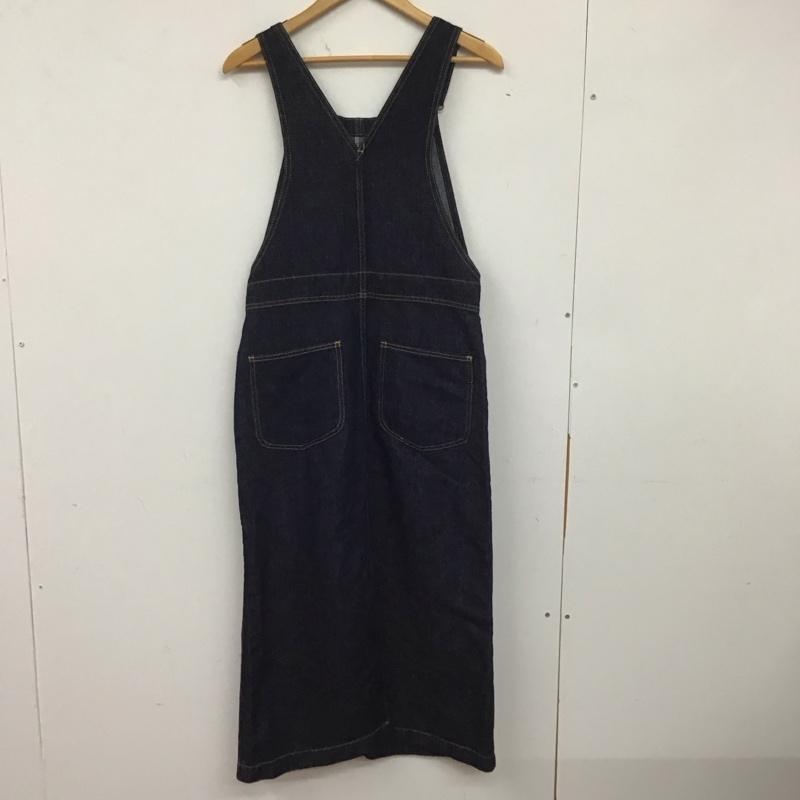 ミラオーウェン Mila Owen ワンピース ロングスカート デニムワンピース ジャンパースカート オールインワン 0 無地 インディゴ / インディゴ /  レディース USED 古着 中古 10142062