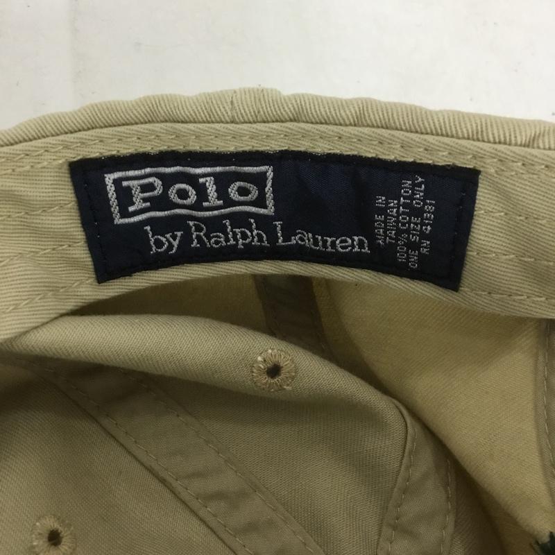 ポロラルフローレン POLO RALPH LAUREN 帽子 キャップ コットン ワンポイント ベージュ / ベージュ /  メンズ USED 古着 中古 10134774