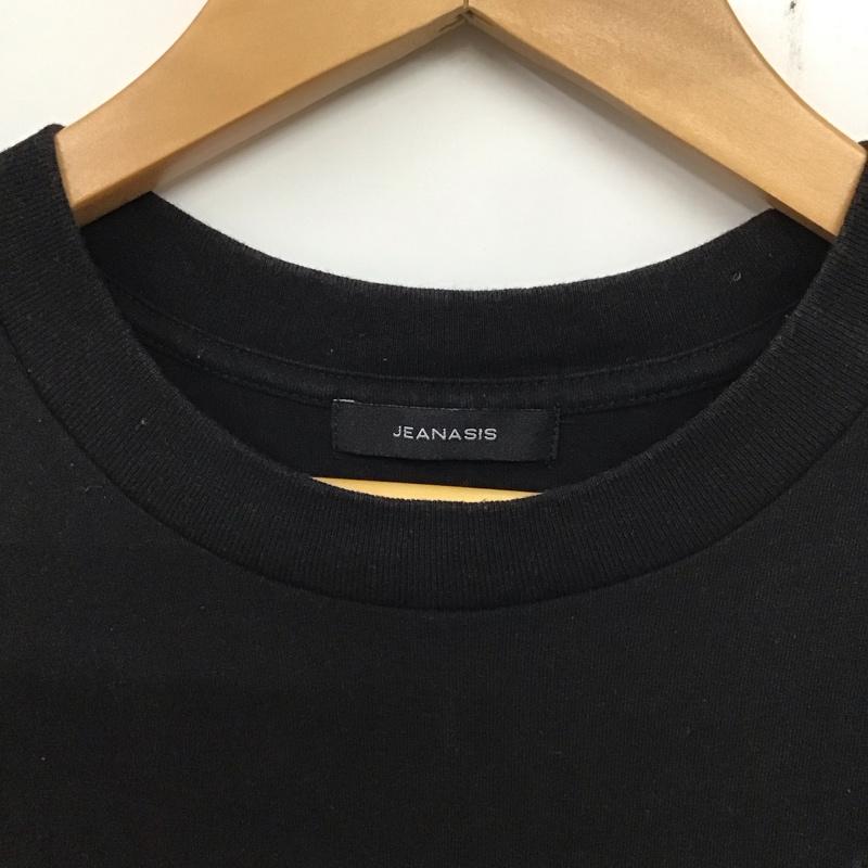 ジーナシス JEANASIS Tシャツ 半袖 JS063832YG FREE プリント 黒 / ブラック /  レディース USED 古着 中古 10137268