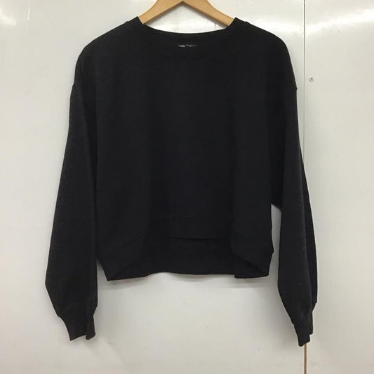 ザラ ZARA トレーナー 長袖 5584 314 800 スウェット 裏起毛 L 無地 黒 / ブラック /  レディース USED 古着 中古 10142142