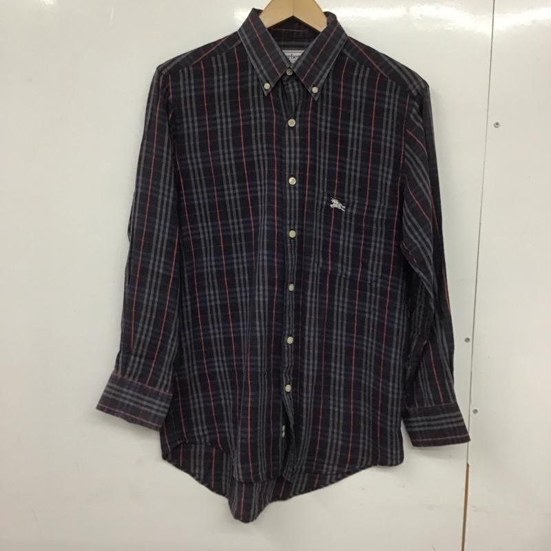 バーバリーズ BURBERRYS シャツ、ブラウス 長袖 長袖シャツ チェックシャツ カラーシャツ ボタンダウンシャツ S チェック マルチカラー / マルチカラー /  メンズ USED 古着 中古 10132093