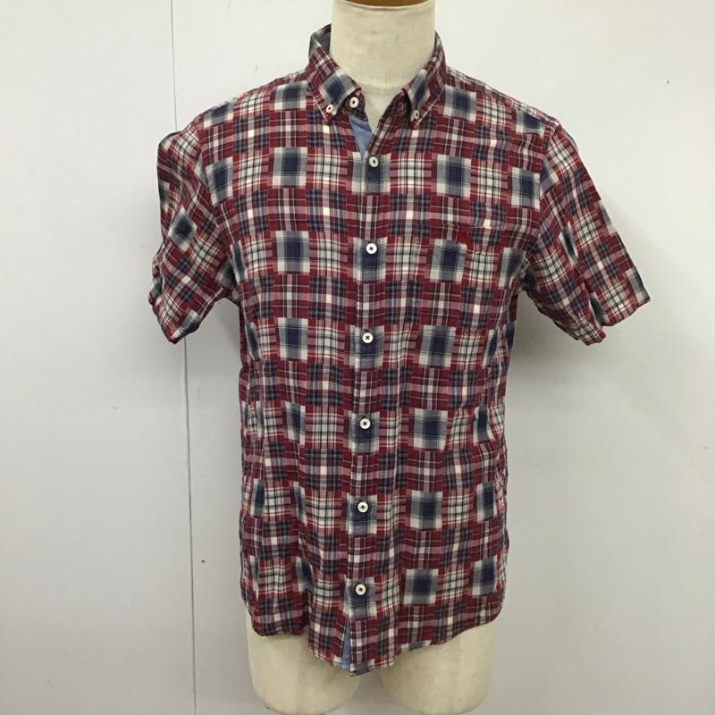 バーバリーブラックレーベル BURBERRY BLACK LABEL シャツ、ブラウス 半袖 半袖シャツ カラーシャツ 半袖カットソー チェックシャツ 3 チェック マルチカラー / マルチカラー /  メンズ USED 古着 中古 10114636