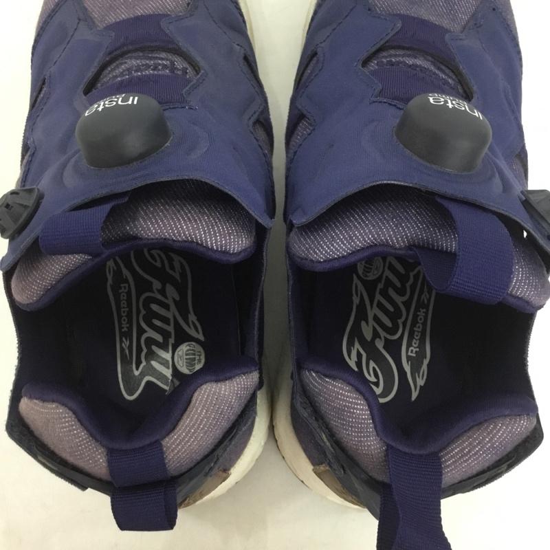 リーボック Reebok スニーカー スニーカー BD5609 インスタ ポンプ フューリー 23.5cm 23.5cm ロゴ、文字 紺 / ネイビー /  レディース USED 古着 中古 10140601
