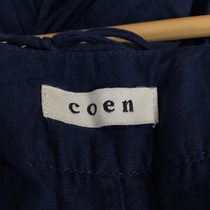 コーエン coen ワンピース ロングスカート 7675-600-9022 ボイルティアードキャミワンピース FREE 無地 紺 / ネイビー /  レディース USED 古着 中古 10119225