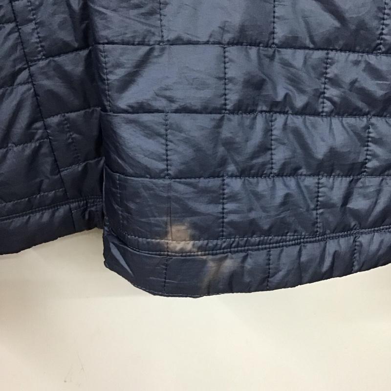 パタゴニア patagonia ジャケット、上着 ジャケット、ブレザー ジップアップジャケット キルティングジャケット アウター M ロゴ、文字 紺 / ネイビー /  メンズ USED 古着 中古 10147375