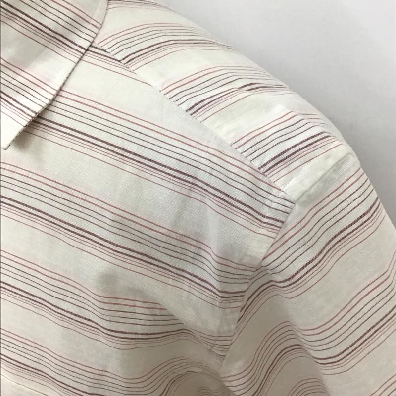 チャップスラルフローレン CHAPSRALPHLAUREN シャツ、ブラウス 半袖 1525-3832 コットン リネン 綿麻 M ボーダー柄 マルチカラー / マルチカラー /  メンズ USED 古着 中古 10116787