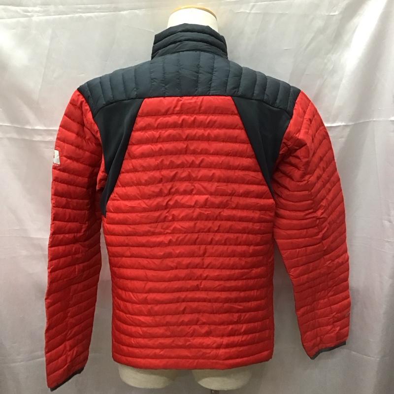 エディーバウアー Eddie Bauer ジャケット、上着 ジャケット、ブレザー ジップアップジャケット ジャンパー ジャケット ダウンジャケット アウター M ロゴ、文字 赤 / レッド / X 紺 / ネイビー /  メンズ USED 古着 中古 10110765
