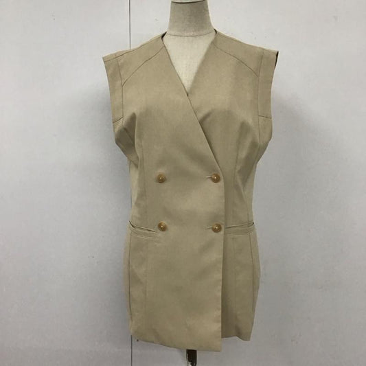 ムルーア MURUA ベスト ベスト 012320100201 パネルラインジレ FREE 無地 ベージュ / ベージュ /  レディース USED 古着 中古 10111426