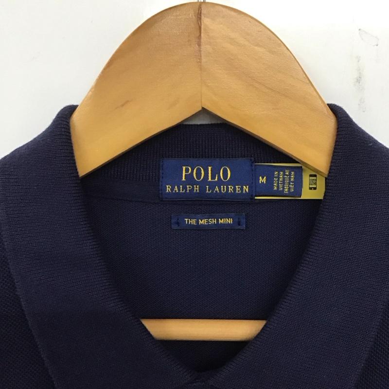ポロラルフローレン POLO RALPH LAUREN ワンピース ロングスカート 半袖ロングワンピース ポロシャツワンピース M ロゴ、文字 紺 / ネイビー /  レディース USED 古着 中古 10138831