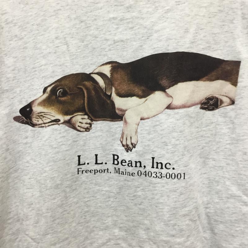 エルエルビーン L.L.Bean Tシャツ 半袖 BEAMS別注 3275-2223 Beans GreenLabel XL プリント 灰 / グレー /  メンズ USED 古着 中古 10141537
