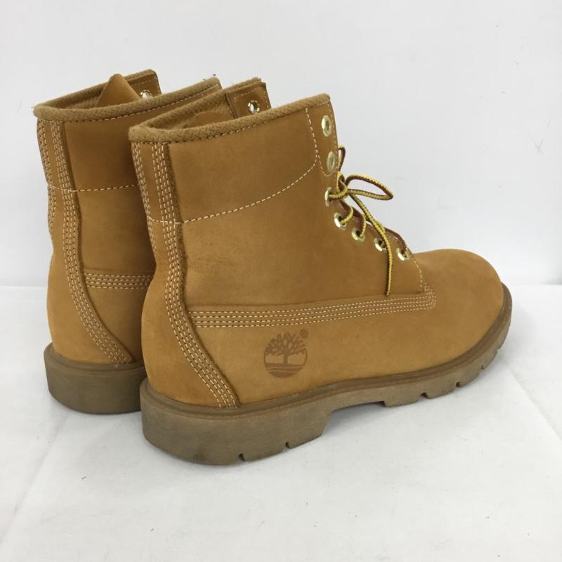ティンバーランド Timberland ブーツ ショートブーツ 10066 6inch BASIC BOOT 8.5W ワンポイント キャメル / キャメル /  メンズ USED 古着 中古 10136297