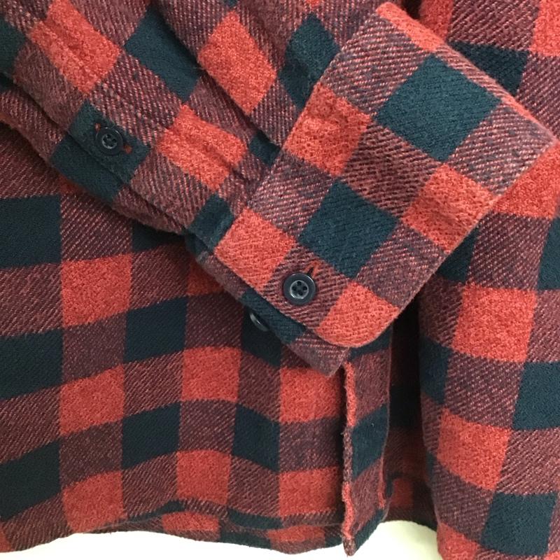 オベイ OBEY シャツ、ブラウス 長袖 長袖シャツ チェックシャツ カラーシャツ M チェック 赤 / レッド / X 紺 / ネイビー /  メンズ USED 古着 中古 10144767